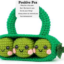 跨境新品英文视频教程钩针材料包手工编织毛线动物玩偶摆件挂件