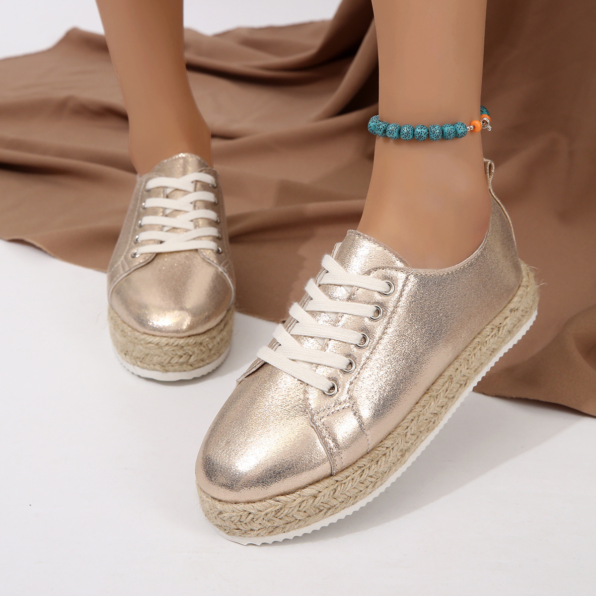 נעלי WOLFF אורטופדיות מטאליות - שחור