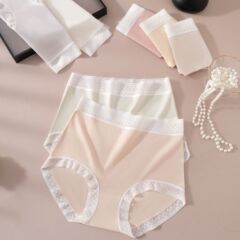 100%新疆長繊維綿レディース下着、ミッドハイウエスト、7A抗菌純綿クロッチ、軽量高級女性用下着、通気性と抗菌性