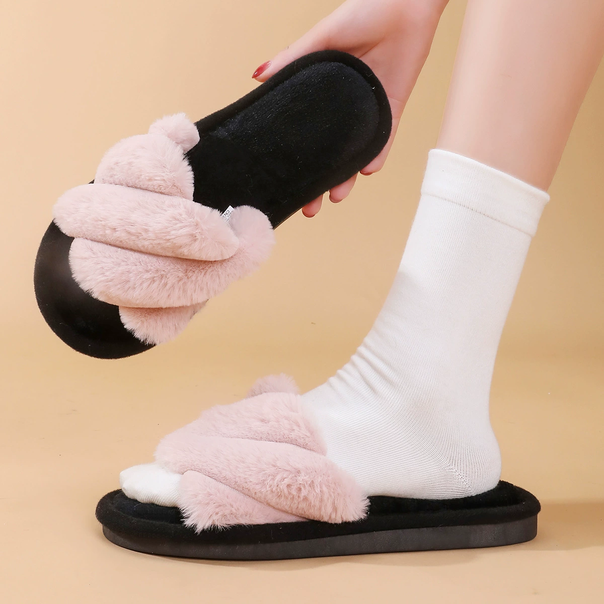 Winter fuchsia slippers, (Physicals)