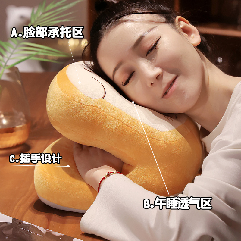초등학생 낮잠 베개 잠자는 베개 어린이 테이블 잠자는 베개 사무실 점심 식사 베개 여름