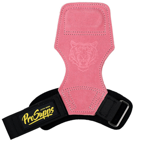 PROSUPPS Tiger Head New Design Assisted Belt Cowhide Fitness Wrist Guard Gloves Haid Power Hard Pull Men's Single Bar Hand Guard 