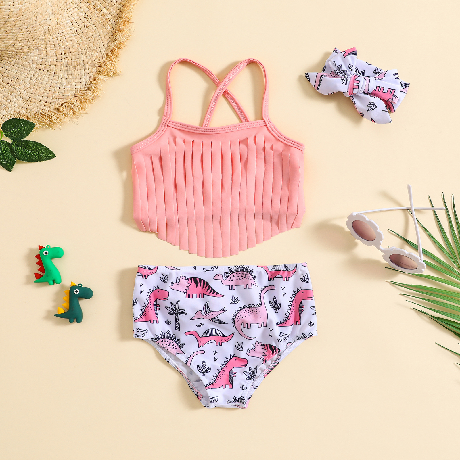 Dinosaur Print Swimsuit Image 1