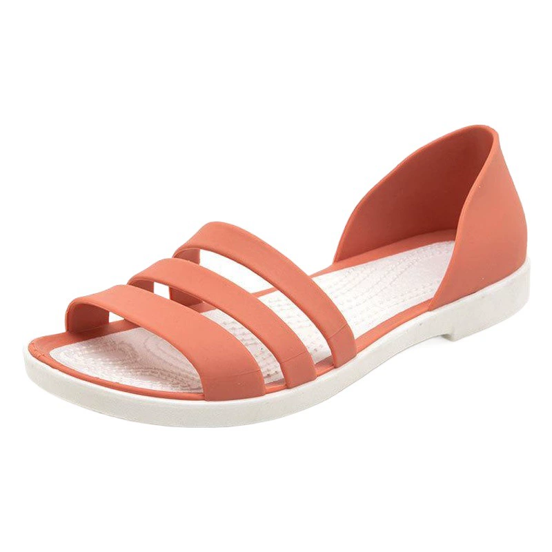 Сандалии для женщин, летние трансграничные новые пляжные туфли на плоской подошве, пляжные сандалии без шнуровки, модные повседневные женские тапочки