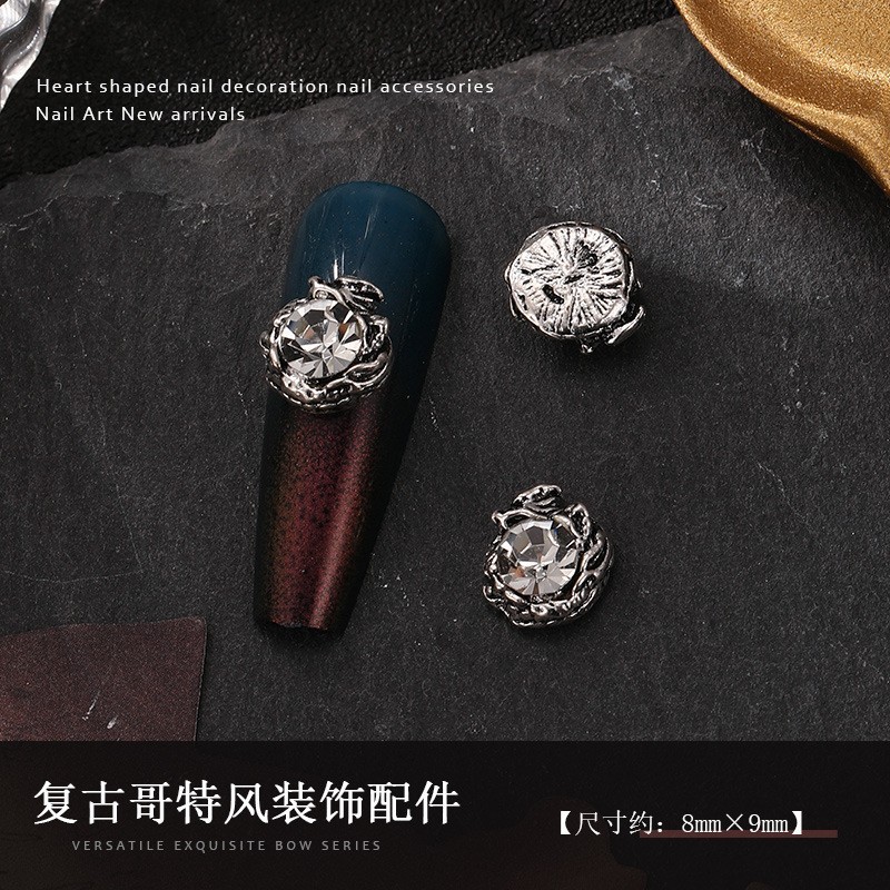 跨境新款蜘蛛美甲饰品镶钻太阳十字架爆闪四芒星星星指甲钻人鱼珠|undefined