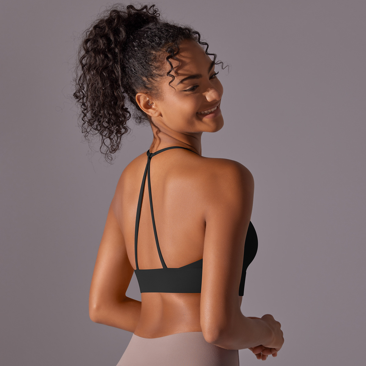 140g Weight Sleeveless Sleeve Length Nylon Fabric Type Short Top Length Halter Crisscross Tank Tops Type Fitness, Yoga, Sports Occasion Halter Neck Neckline Solid Color Pattern Sports Style Sports Solid Color Nylon Halter Neck Active Tops Halter Crisscross Tank 41