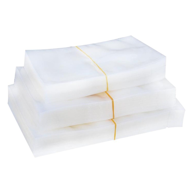 Bolsa de envasado al vacío de alimentos bolsa de envasado de bocadillos de bolsillo plano sellado de tres lados bolsa de vacío bolsa de plástico transparente bolsa de vacío de nylon