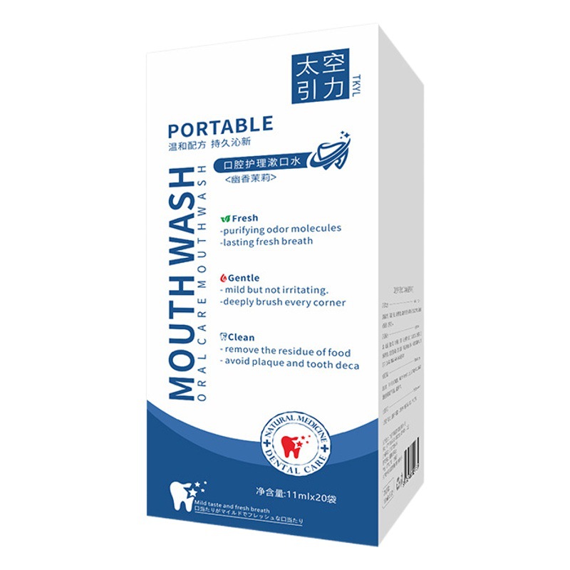 Tkyl Probiotic Mouthwash for Fresh Breath, Gum Protection, and Eliminating Bad Breath Bacteria, Portable Strip Pack, Genuine Antibacterial