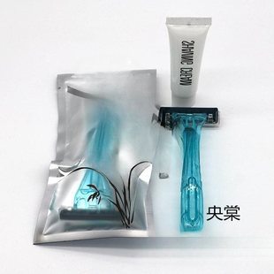 Hotel Room Disposable Razor Shaving Cream Bath Razor Hotel Toiletries Set Ready for Supply