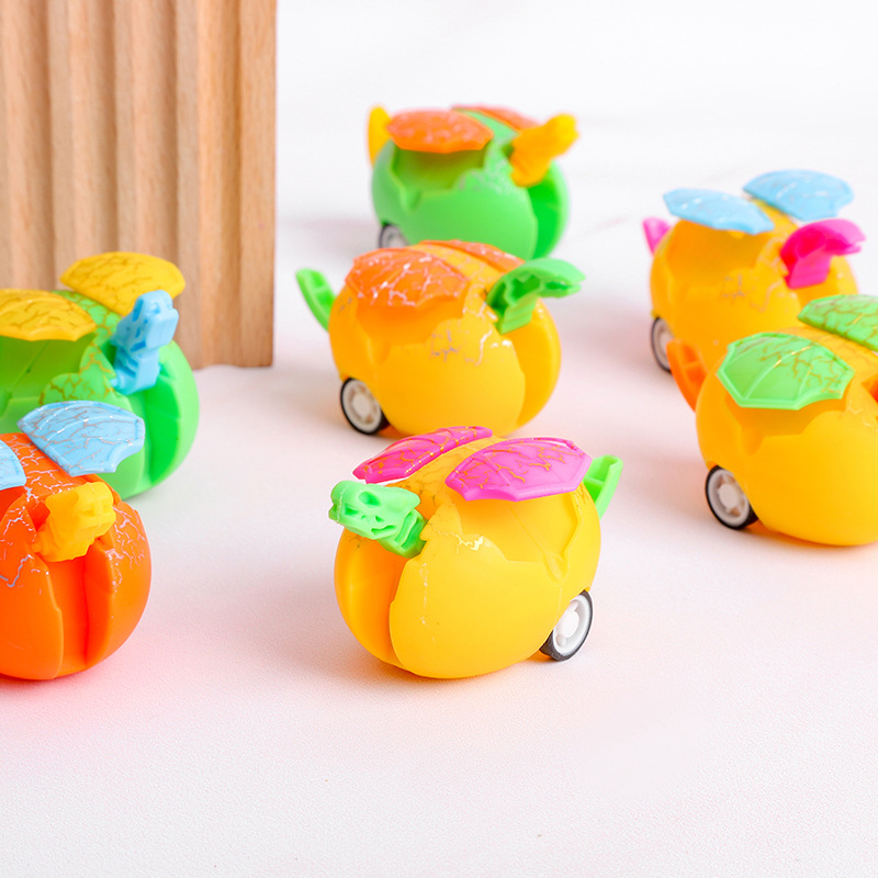 Dinosaurio huevo deformación Tire hacia atrás inercial coche regalo de juguete para niños bebé juguete educativo kindergarten empuje regalo