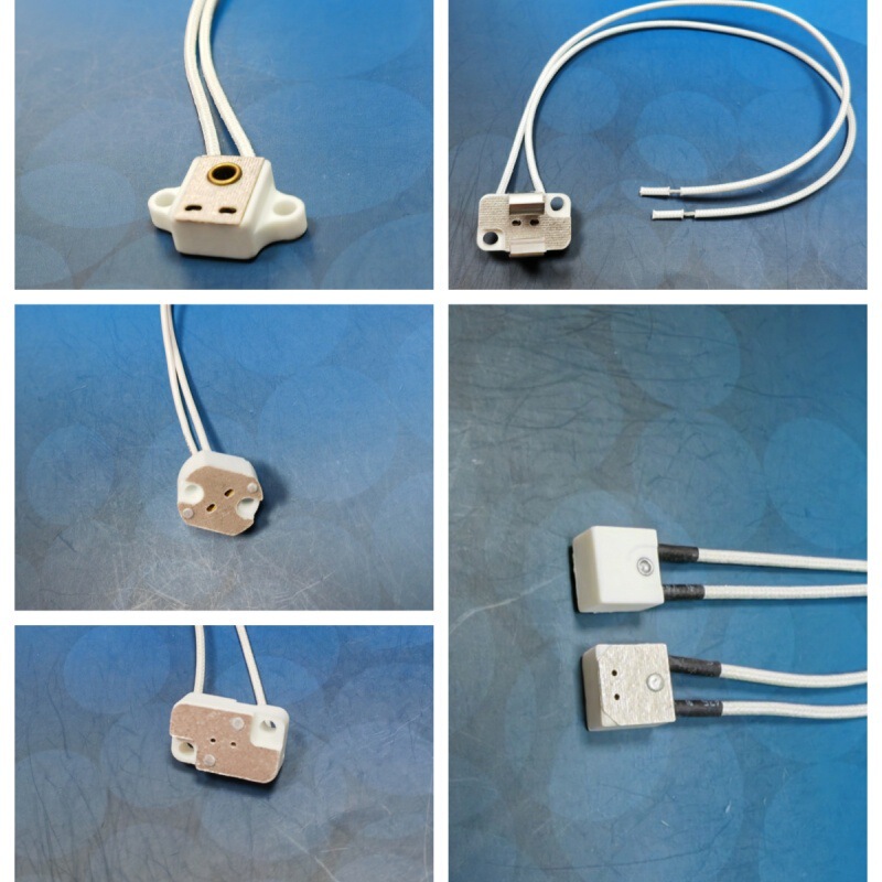 Halogen lamp holder LED light source ceramic lamp holder G4 G5.3 MR11MR16 ceramic lamp holder quartz lamp holder