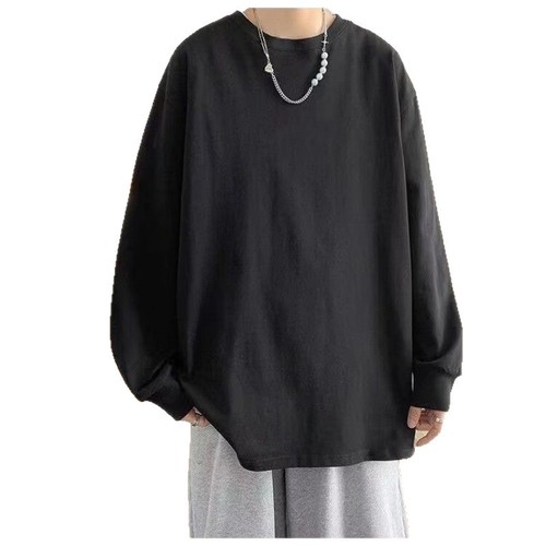 2025 Spring and Autumn Long-Sleeve T-Shirt Trendy and Versatile Men's Base Shirt Stylish Top for Outdoor Wear Autumn Sweatshirt