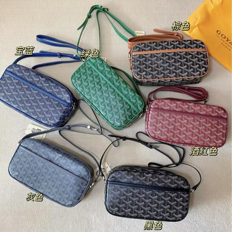 Goya Dog-Tooth Camera Bag Goyard Large-Capacity Single-Shoulder Crossbody Small Square Bag Digital Bag Women's Bag Camera