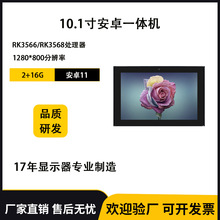 10寸POE安卓一体机RK3566四核RJ45十点触控NFC前摄安卓平板电脑