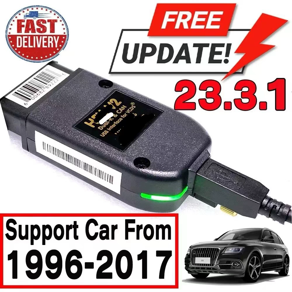 Кабель hex v2 vcds VAG CO23.3 22.10 5054 6154 для диагностики автомобилей Volkswagen и Audi
