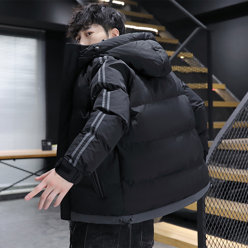 Abrigo acolchado de algodón para hombres de invierno engrosado chaqueta con capucha a prueba de frío chaqueta cálida 2021 nueva ropa casual para hombres al por mayor
