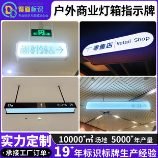 Indoor Led Light Box Retail Store Supermarket Milk Tea Restaurant Convenience Store Double-Sided Waterproof Round Light Box Billboard