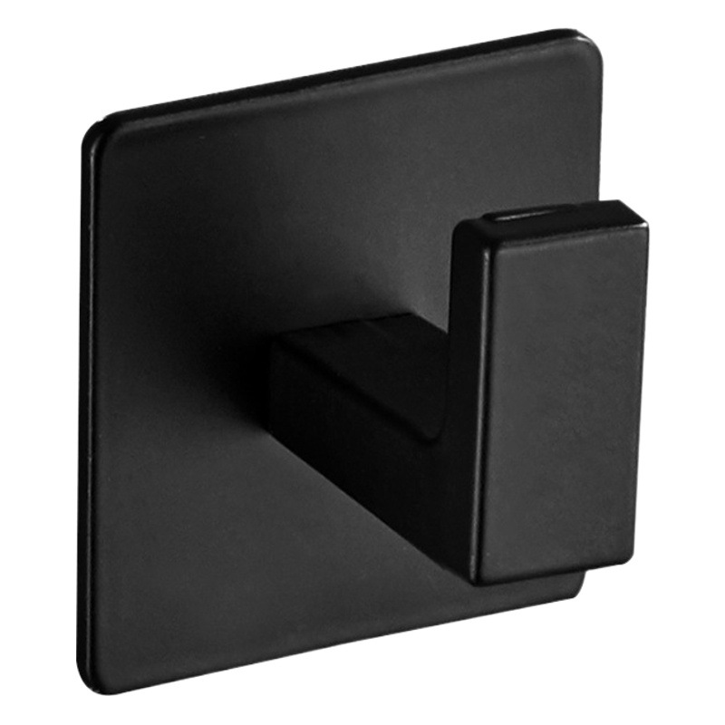 Simple Thickened Solid Hook Space Aluminum Creative Non-Punch Wall Coat Hook Single Hook Bathroom Hook