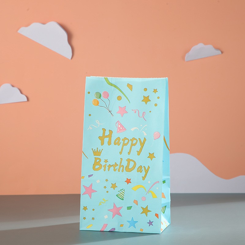 Birthday Festival Birthday Cute Letter Cattle Candy Party Birthday Gift Bags Party Supplies Gift Wrapping Supplies