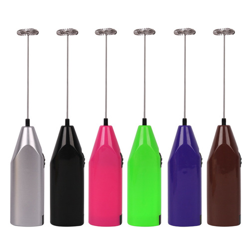 Electric Handheld Home Kitchen Egg Beater Mini Stainless Steel Egg Coffee Milk Tea Blender