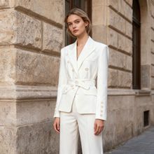 韩系设计感气质通勤风西装女装2025秋季新款收腰西装外套女高级感