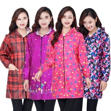 中老年女冬季罩衣新款妈妈装秋装外套工作劳保衣服大码中长款