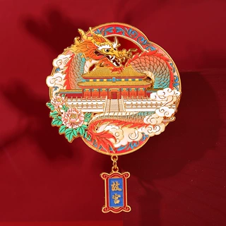 故宫冰箱贴北京文创城市旅游景点纪念礼品国潮金属磁铁强吸磁性贴
