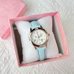 奢華鑲鑽星星皮帶女士手錶 合金中學生石英手錶跨境手錶批發