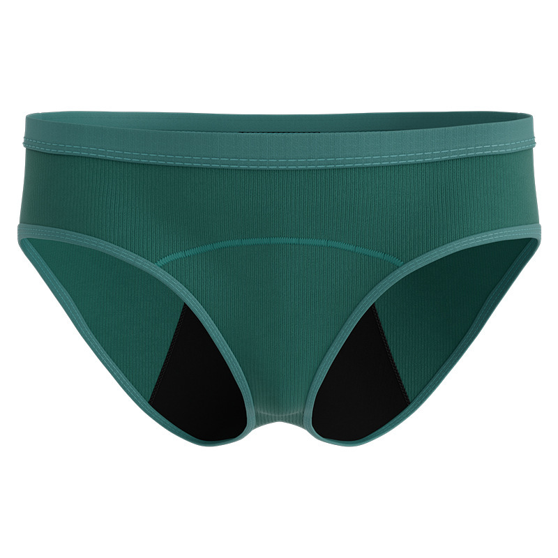Pantalones fisiológicos femeninos de hilo europeos y americanos transfronterizos, a prueba de fugas, recolección lateral, ropa interior menstrual, calzoncillos fisiológicos de gran flujo al por mayor