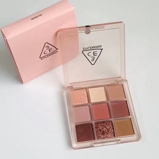 3Ce Eyeshadow Palette Nine-Color Grid Orange Brown Palette Taro Mud Palette Butter Palette Dry Rose Palette Nine-Color Eyeshadow Palette Matte