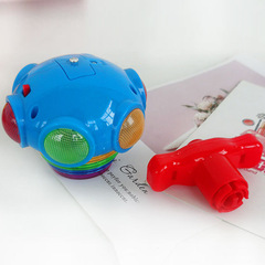 Colorful UFO music top, children's luminous toys with lights wholesale, luminous top stall supply wholesale