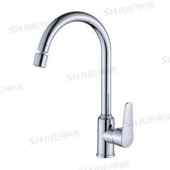 Kitchen copper swivel tap, home sink dishwasher pool splash-proof cold and hot two-in-one faucet