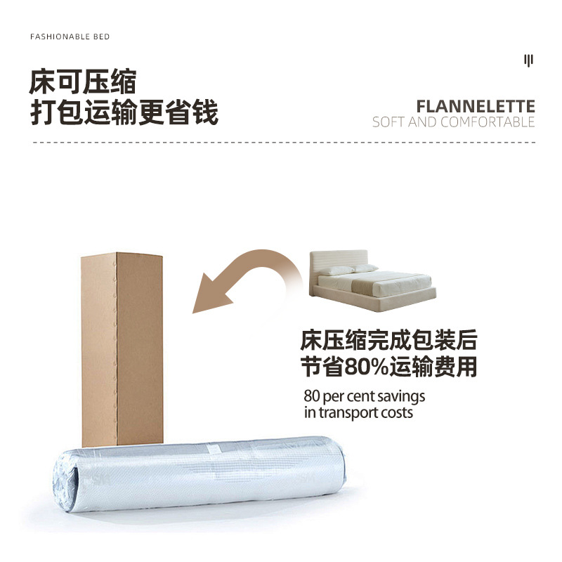 Cama telescópica moderna simple comercio exterior cama compresible esponja contra la bolsa de metal cama desmontable plegable apartamento pequeño