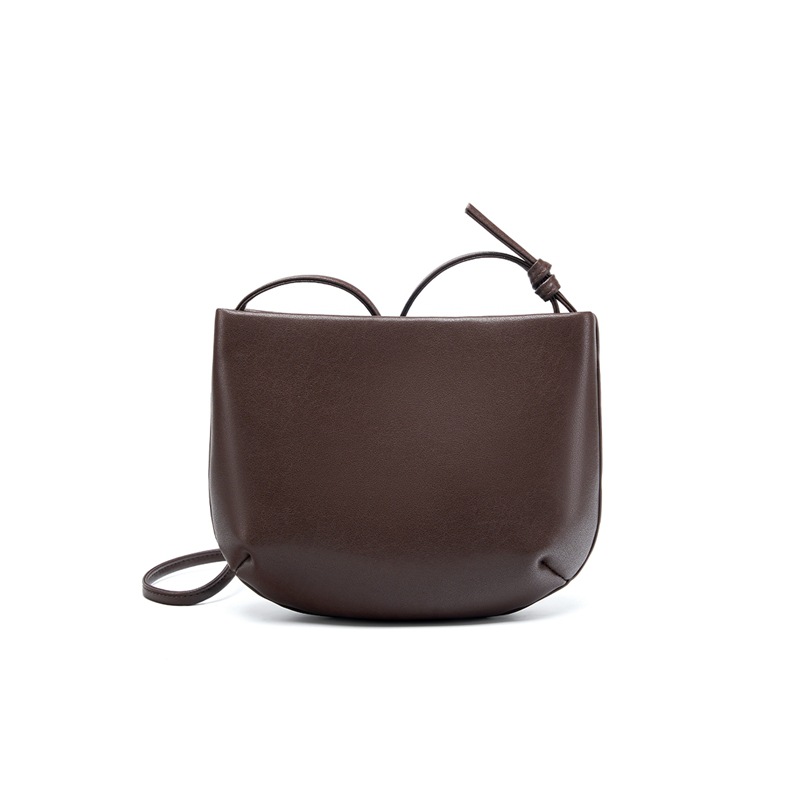 New Saddle Style Women's Minimalist Commuter Luxury Shoulder Bag, Small Summer Handbag, Versatile Genuine Leather Crossbody Bag - Thumbnail 7