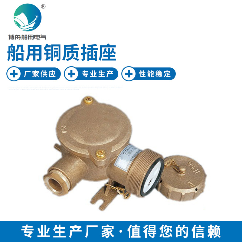 CZH101 船用铜质插座 户内外防水铜开关 带插座船用开关