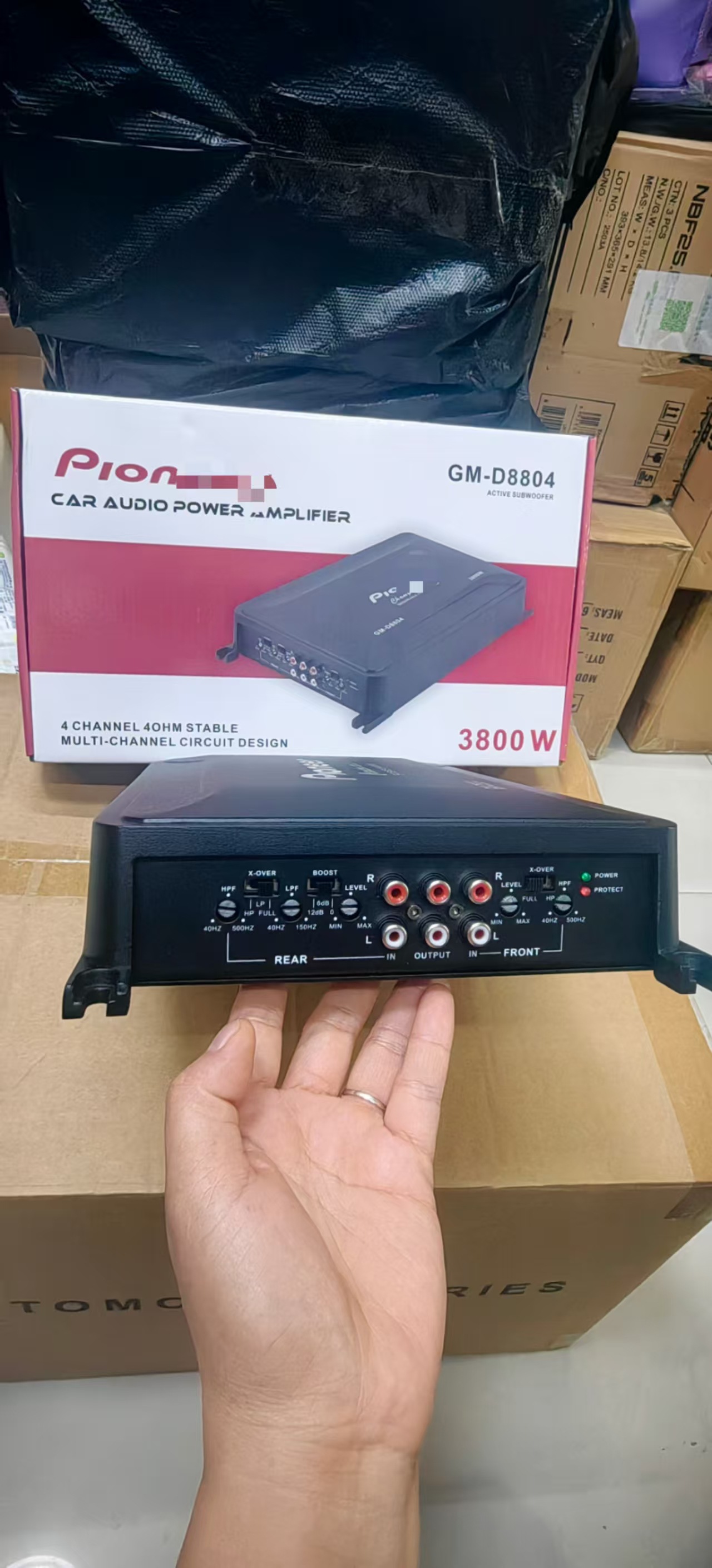 Pioneer Four-Way Car Amplifier Four-Channel High-Power Four-Door Speaker Car Amplifier Subwoofer