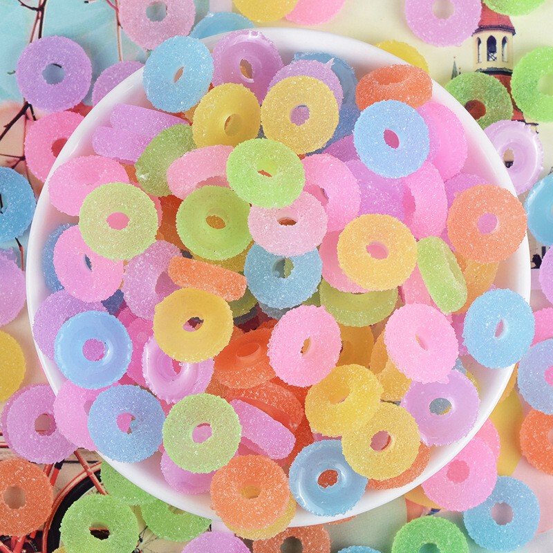 simulation fudge donut cream glue small accessories resin small accessories handmade diy small accessories hair clip diy accessories