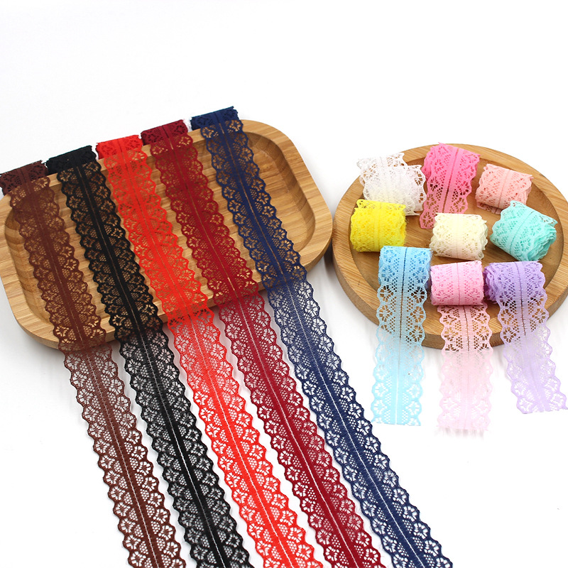 10-inch wide, colorful lace edge DIY non-stretch clothing lingerie trim wholesale