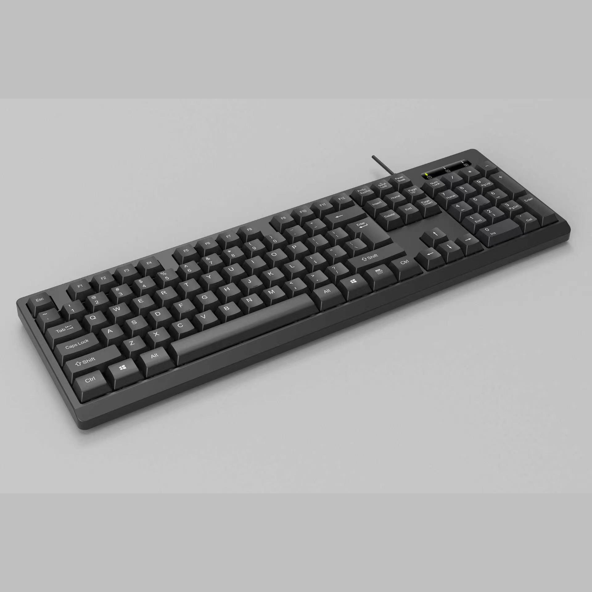 Fabricante de suministro directo de teclado cableado adecuado para oficina de negocios hogar ligero accesorios de computadora de escritorio USB teclado