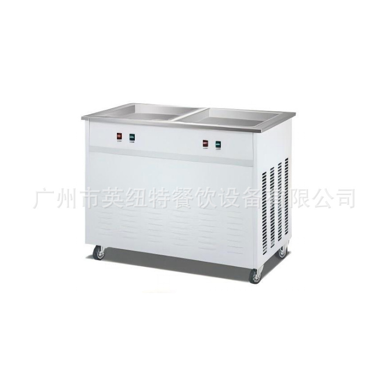 High-Efficiency Commercial High-Power Ice-Frying Machine, Thick-Cut Snowflake Ice Cream and Yogurt Frying Machine, Integrated Equipment for Rolled Ice Cream and Smoothies