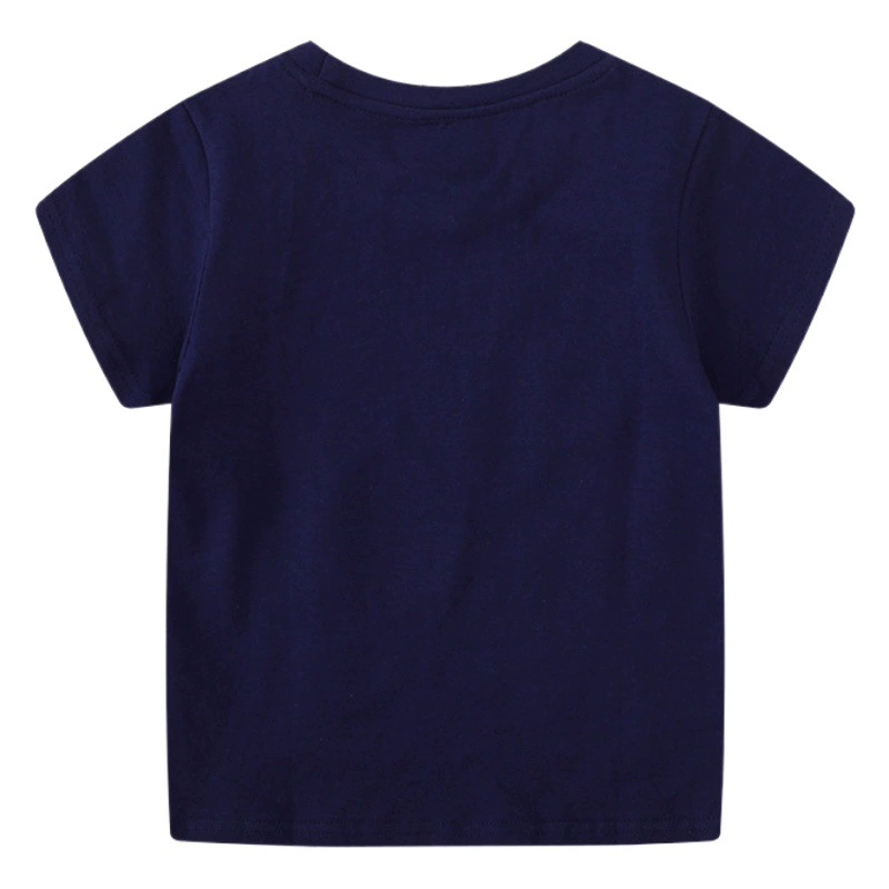 Детская одежда 2025 летняя новая детская футболка светящийся динозавр новый мальчик с короткими рукавами топ детская футболка оптовая продажа фабрики