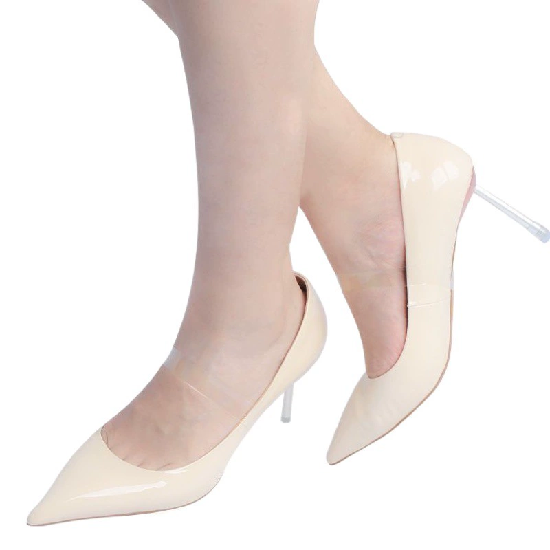 Невидимый ремешок Анти-каблук Маленький подарок Прозрачные кожаные туфли на высоком каблуке Треугольный ремешок Ремешок для обуви на высоком каблуке