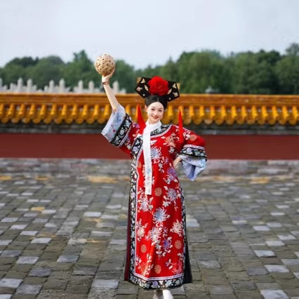 Fairy-Like Ancient Costumes, Jin Merchants, Qing Han Women, Qing Dynasty Princess Costumes, Mantles, Flag-Style Clothing, Palace Style, Bridesmaid Hanfu, Printed Patterns