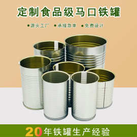 100-1000克水果罐头马口铁易拉罐定制鱼罐头鸡汤牛肉酱食品罐