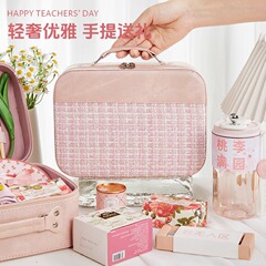 女性のブライズメイドのための高級お土産、結婚式の実用的な高級ウェディングピンクの化粧箱、姉妹グループが親友に贈るギフト