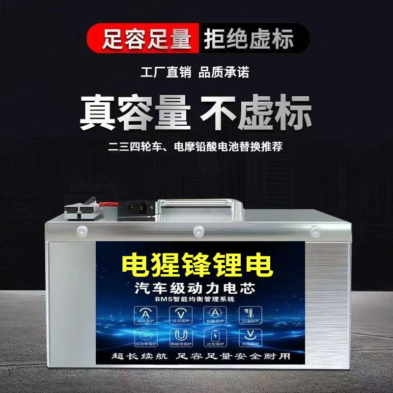 专门代发厂家直销二三四轮电动车磷酸铁锂三元锂电池超大容量蓄能