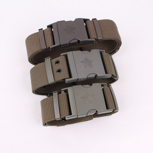 Wholesale woven outer belt, outdoor student military training canvas woven inner belt, tactical training belt
