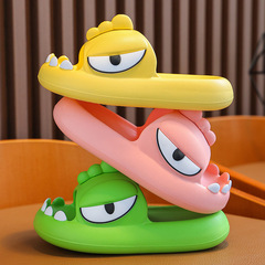 Summer Children's Cool Slippers for Boys and Girls, Cartoon Parent-Child Squeaky Anti-Slip Indoor Bath Slippers for Toddlers and Babies