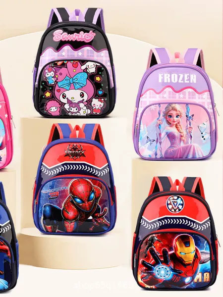 Spider-Man Children's Bag Kuromi Kindergarten Backpack Girls' School Bag Boys' Student Bag 3-6 Years Old