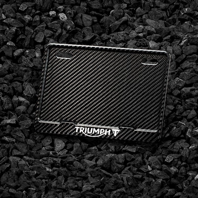 Nömrə qabı | plate holder, license plate frame - motorcycle-molded-dry-carbon-twill-triumph
